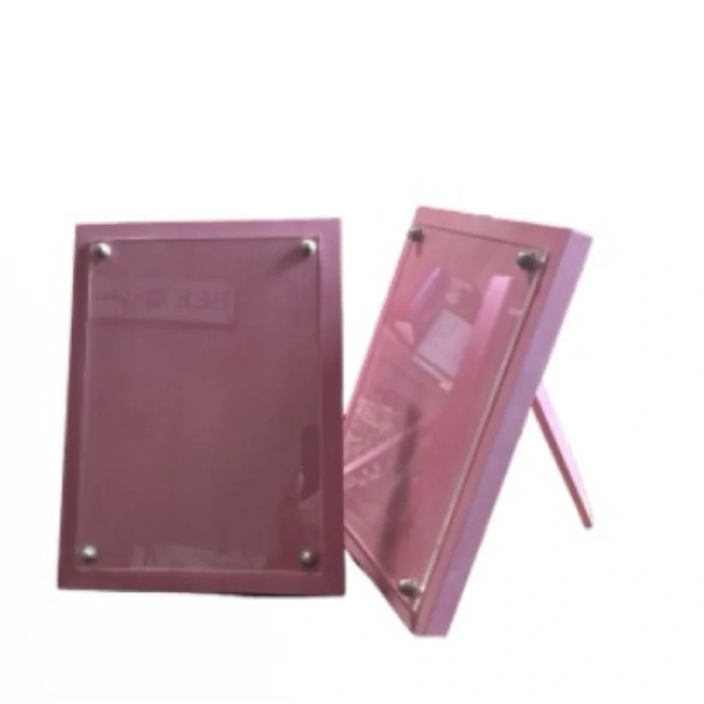 Pottery Barn Kids Pink Wood Picture Frames Set